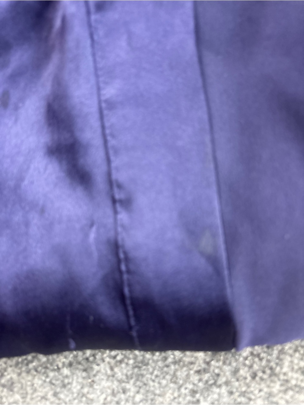 VICTORIA’S SECRET Women’s Purple Satin Like Short Robe Tie Closure size: M/L - Picture 5 of 9